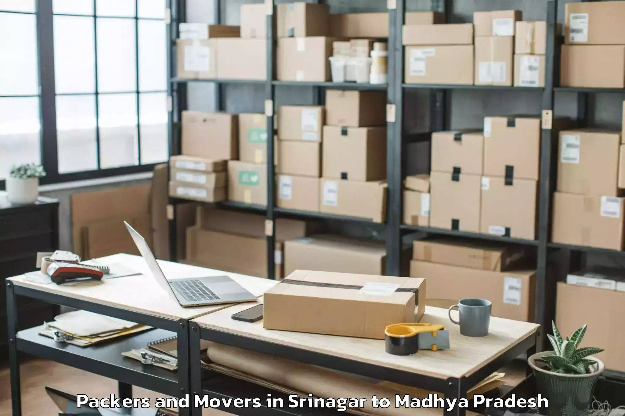 Srinagar to Rahatgarh Packers And Movers